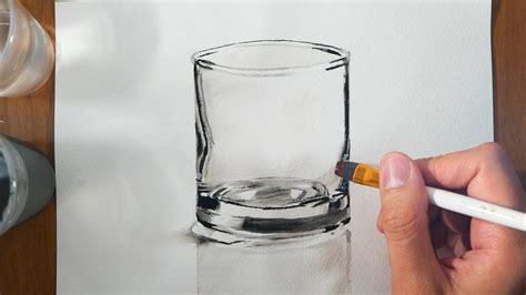 Cómo dibujar un vaso con acuarelas / pintar un vaso con: Dibujar y Colorear Fácil, dibujos de Un Vaso En 3D, como dibujar Un Vaso En 3D para colorear