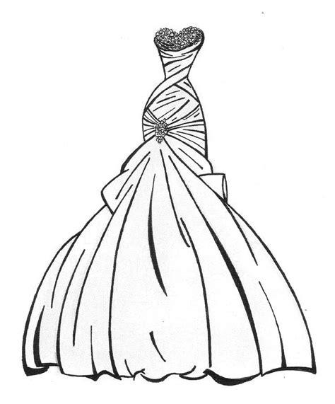 Dibujos para colorear: Vestido de Novia imprimible. gratis: Aprender a Dibujar y Colorear Fácil, dibujos de Un Vestido De Novia, como dibujar Un Vestido De Novia paso a paso para colorear