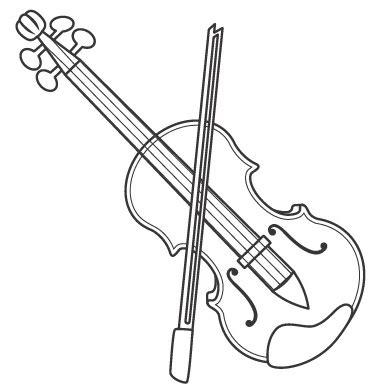 DIBUJOS DE VIOLINES PARA COLOREAR: Dibujar Fácil, dibujos de Un Violin Para Niños, como dibujar Un Violin Para Niños para colorear e imprimir