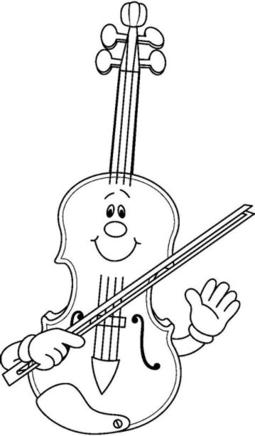 RECURSOS PARA EDUCACIÓN INFANTIL: Dibujos de INSTRUMENTOS: Aprender a Dibujar y Colorear Fácil con este Paso a Paso, dibujos de Un Violin Para Niños, como dibujar Un Violin Para Niños para colorear