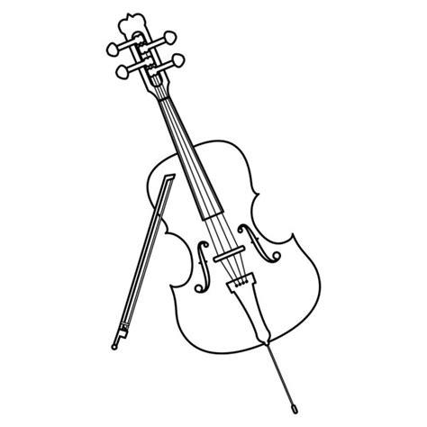 Violonchelo Para Colorear : Instrumentos de música: Aprende como Dibujar y Colorear Fácil con este Paso a Paso, dibujos de Un Violonchelo, como dibujar Un Violonchelo para colorear