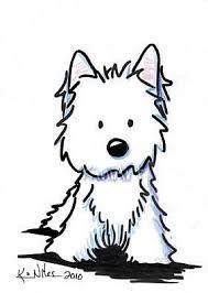 Resultado de imagen para west highland white terrier: Dibujar y Colorear Fácil, dibujos de Un Westy, como dibujar Un Westy paso a paso para colorear