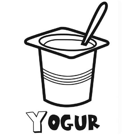 Dibujos para colorear de comidas y alimentos | Yogur: Dibujar Fácil con este Paso a Paso, dibujos de Un Yogurt, como dibujar Un Yogurt para colorear e imprimir