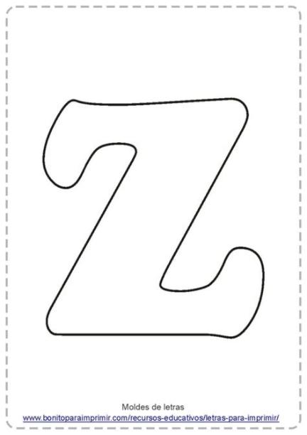 🥇letras Z para imprimir📒 【PDF para colorear】: Aprende como Dibujar Fácil, dibujos de Un Z, como dibujar Un Z paso a paso para colorear