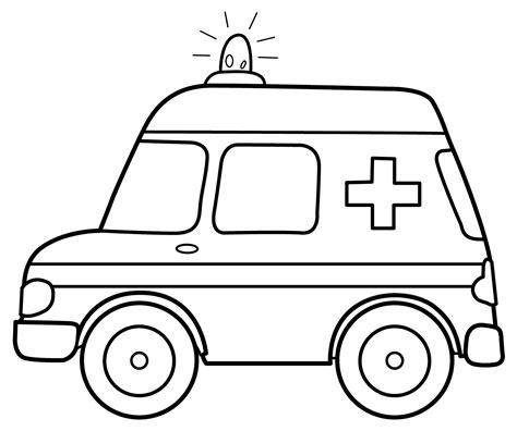 Dibujos para colorear de ambulancias: Dibujar Fácil, dibujos de Una Ambulancia, como dibujar Una Ambulancia para colorear e imprimir