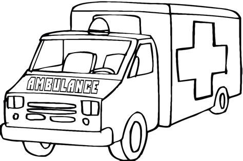 Dibujos de ambulancias para colorear e imprimir: Dibujar y Colorear Fácil, dibujos de Una Ambulancia, como dibujar Una Ambulancia paso a paso para colorear