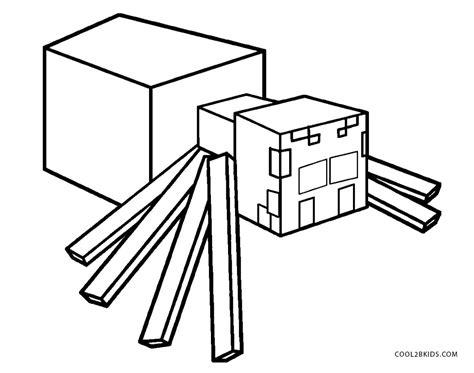Dibujos de Arañas para colorear - Páginas para imprimir: Dibujar y Colorear Fácil, dibujos de Una Araña De Minecraft, como dibujar Una Araña De Minecraft para colorear e imprimir