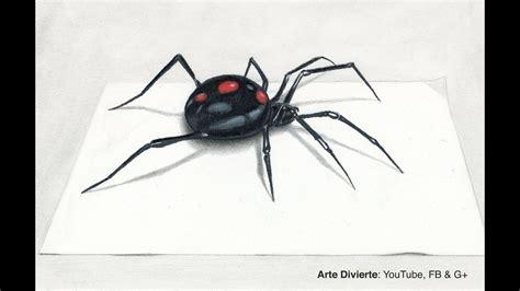 Cómo dibujar Una Araña 3D Para Halloween 】 Paso a Paso: Dibujar y Colorear Fácil, dibujos de Una Araña En 3D, como dibujar Una Araña En 3D para colorear