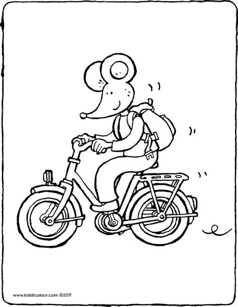la bicicleta de Luís - kiddicolour: Aprende a Dibujar y Colorear Fácil, dibujos de Una Bicicleta Con Una Persona, como dibujar Una Bicicleta Con Una Persona para colorear