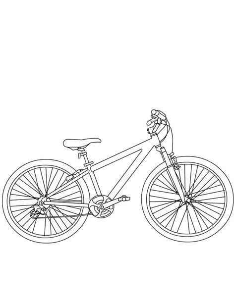 Dibujo para imprimir y colorear de Bicicleta de montaña: Aprender como Dibujar y Colorear Fácil con este Paso a Paso, dibujos de Una Bicicleta De Montaña, como dibujar Una Bicicleta De Montaña paso a paso para colorear