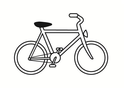 Coloring Page bicycle - free printable coloring pages: Aprende a Dibujar Fácil, dibujos de Una Bicicleta Sencilla, como dibujar Una Bicicleta Sencilla para colorear e imprimir