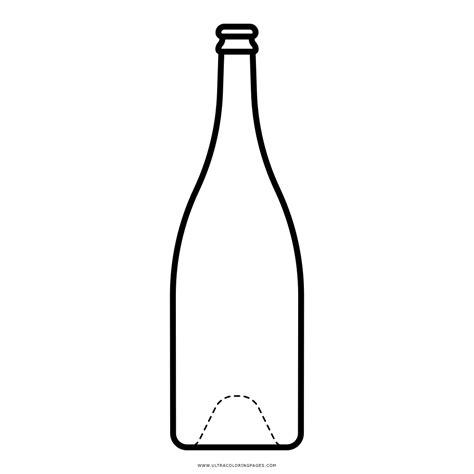 Dibujo De Botella De Champagne Para Colorear - Ultra: Aprende como Dibujar y Colorear Fácil, dibujos de Una Botella De Champagne, como dibujar Una Botella De Champagne paso a paso para colorear