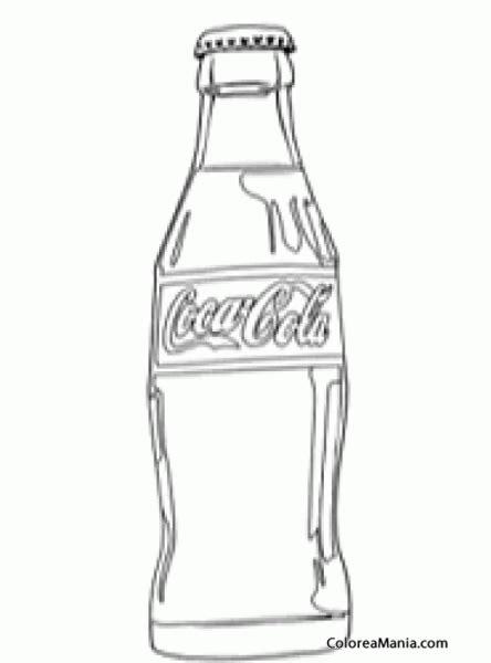 Botella De Coca Cola Para Colorear: Dibujar Fácil, dibujos de Una Botella De Coca Cola, como dibujar Una Botella De Coca Cola para colorear