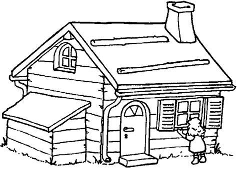 Dibujos de Casas para colorear – Edificios. Castillos: Dibujar y Colorear Fácil, dibujos de Una Cabaña, como dibujar Una Cabaña para colorear e imprimir