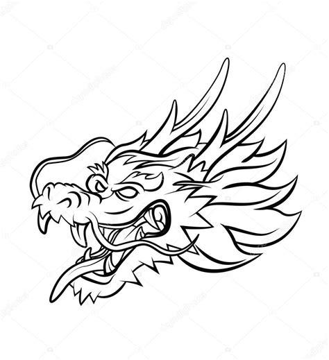 Cabeza de dragón — Archivo Imágenes Vectoriales: Aprender a Dibujar Fácil, dibujos de Una Cabeza De Dragon, como dibujar Una Cabeza De Dragon paso a paso para colorear