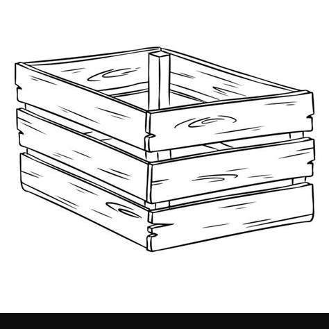 Drawing Of Wooden Crate Texture Illustrations. Royalty: Dibujar y Colorear Fácil, dibujos de Una Caja De Madera, como dibujar Una Caja De Madera para colorear e imprimir