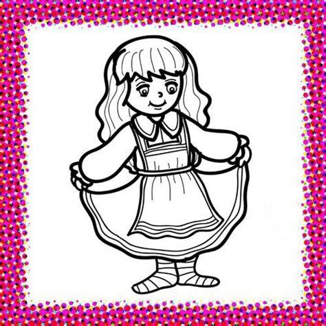 Disfraz de campesina para colorear con niños: Dibujar Fácil con este Paso a Paso, dibujos de Una Campesina, como dibujar Una Campesina para colorear e imprimir