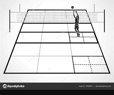 Imagenes De La Cancha De Voleibol Con Sus Medidas Para: Dibujar Fácil, dibujos de Una Cancha De Voleibol, como dibujar Una Cancha De Voleibol para colorear e imprimir