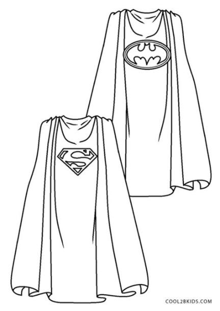 Dibujos de Superhéroe para colorear - Páginas para: Aprender a Dibujar y Colorear Fácil, dibujos de Una Capa De Superhéroe, como dibujar Una Capa De Superhéroe para colorear e imprimir