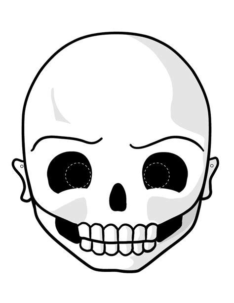 Dibujo para imprimir y colorear de Careta de calavera para: Dibujar Fácil, dibujos de Una Cara De Esqueleto, como dibujar Una Cara De Esqueleto para colorear