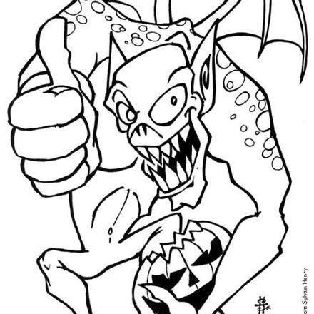 Dibujos para colorear Monstruos - 31 monstruos para Halloween: Dibujar Fácil, dibujos de Una Cara Monstruosa, como dibujar Una Cara Monstruosa paso a paso para colorear