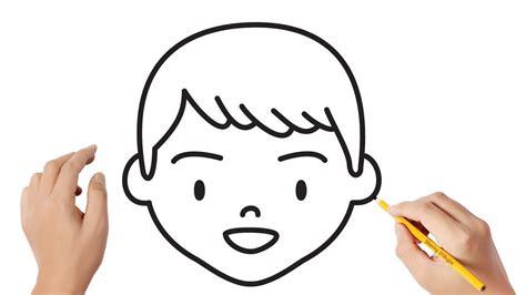 Cómo dibujar un niño | Dibujos sencillos: Aprender a Dibujar Fácil con este Paso a Paso, dibujos de Una Cara Sencilla, como dibujar Una Cara Sencilla para colorear e imprimir