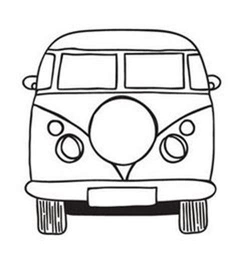 plantilla Furgoneta Volkswagen hippie | Caravan: Dibujar Fácil, dibujos de Una Caravana Hippie, como dibujar Una Caravana Hippie para colorear e imprimir