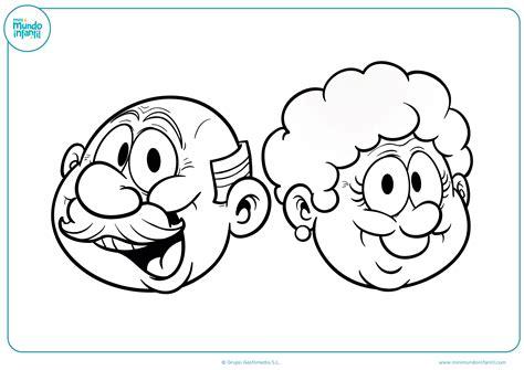 Dibujos de Abuelos y Abuelas para Colorear: Aprende como Dibujar y Colorear Fácil, dibujos de Una Caricatura De Mi, como dibujar Una Caricatura De Mi para colorear e imprimir