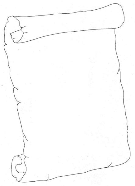 Pinto Dibujos: Pergamino para colorear: Dibujar Fácil, dibujos de Una Carta Antigua, como dibujar Una Carta Antigua para colorear e imprimir