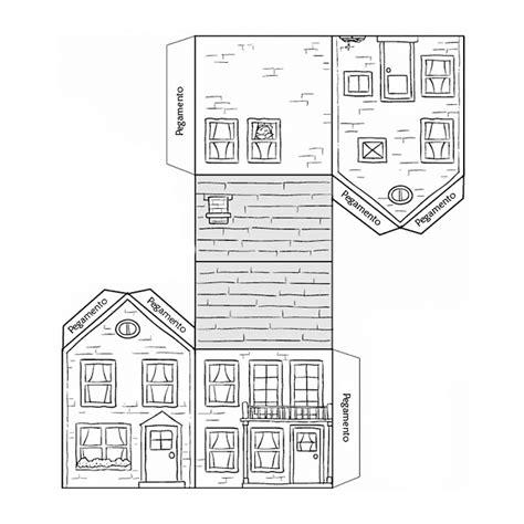 Recortables de casas de muñecas (I) | Dibujos para cortar: Dibujar Fácil, dibujos de Una Casa 3D, como dibujar Una Casa 3D para colorear e imprimir