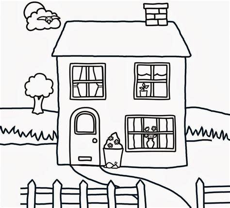 Imagenes Para Colorear Casas Infantiles - páginas para: Dibujar y Colorear Fácil, dibujos de Una Casa De Dos Pisos, como dibujar Una Casa De Dos Pisos para colorear
