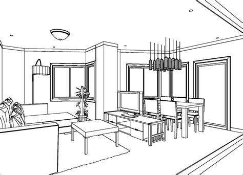 Dibujos Para Colorear Habitaciones De La Casa - Para Colorear: Dibujar Fácil, dibujos de Una Casa En 3D Por Dentro, como dibujar Una Casa En 3D Por Dentro paso a paso para colorear