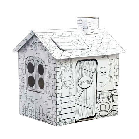 Casa de cartón para Colorear Toysbase IZH243348 en: Dibujar y Colorear Fácil, dibujos de Una Casa En Cartulina, como dibujar Una Casa En Cartulina paso a paso para colorear