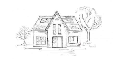 Dibuja una casa y descubre tu verdadera personalidad: Aprende a Dibujar Fácil, dibujos de Una Casa En Un Test Psicologico, como dibujar Una Casa En Un Test Psicologico para colorear