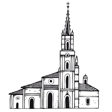 Catedral para colorear - Dibujos para colorear: Dibujar Fácil, dibujos de Una Catedral Gotica, como dibujar Una Catedral Gotica para colorear e imprimir