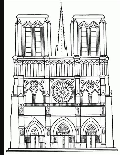 El Jorobado de Notre Dame de Disney †: Dibujos para: Dibujar Fácil con este Paso a Paso, dibujos de Una Catedral Gotica, como dibujar Una Catedral Gotica paso a paso para colorear