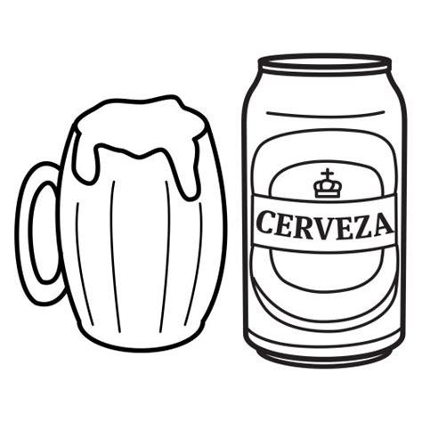 COLOREAR JARRAS DE CERVEZA: Dibujar y Colorear Fácil, dibujos de Una Cerveza, como dibujar Una Cerveza para colorear e imprimir
