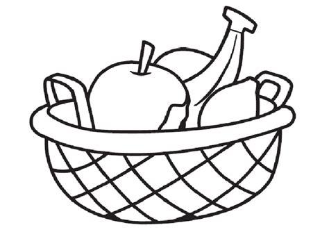 Cesta de frutas para colorear 01 | Dibujos para colorear: Aprender a Dibujar Fácil con este Paso a Paso, dibujos de Una Cesta De Frutas, como dibujar Una Cesta De Frutas para colorear