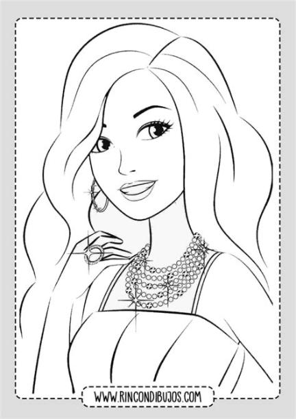 Chica Guapa para colorear - Rincon Dibujos: Dibujar Fácil, dibujos de Una Chiva, como dibujar Una Chiva para colorear e imprimir