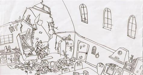 La cocina Destruida | Artbygibgab: Aprender como Dibujar Fácil, dibujos de Una Ciudad Destruida, como dibujar Una Ciudad Destruida para colorear e imprimir