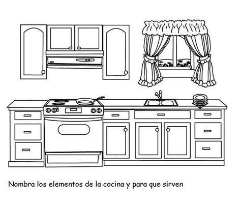 Preparados . listos . a cocinar !!: Fichas para colorear: Dibujar Fácil, dibujos de Una Cocina Integral, como dibujar Una Cocina Integral para colorear