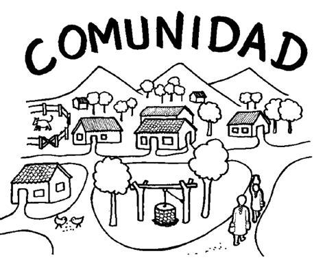 Dibujo de mi comunidad para colorear - Imagui: Dibujar y Colorear Fácil con este Paso a Paso, dibujos de Una Comunidad, como dibujar Una Comunidad para colorear e imprimir