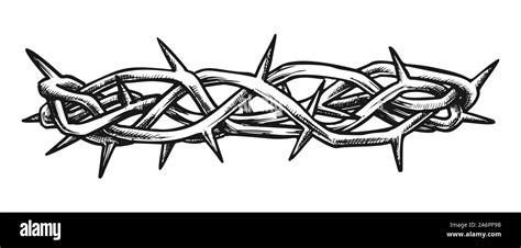 Corona de Espinas de Jesucristo Vista lateral del vector: Dibujar Fácil con este Paso a Paso, dibujos de Una Corona De Espinas, como dibujar Una Corona De Espinas para colorear