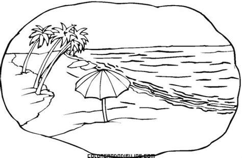 Dibujos de playa .paisajes de la costa para colorear: Aprender a Dibujar Fácil, dibujos de Una Costa, como dibujar Una Costa paso a paso para colorear