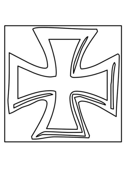 Cruz para Colorear | Cruces Para Imprimir. Recortar y Pintar: Dibujar Fácil, dibujos de Una Cruz Templaria, como dibujar Una Cruz Templaria para colorear e imprimir