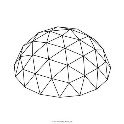Dibujo De Cúpula Geodésica Para Colorear - Ultra: Dibujar y Colorear Fácil con este Paso a Paso, dibujos de Una Cupula, como dibujar Una Cupula para colorear