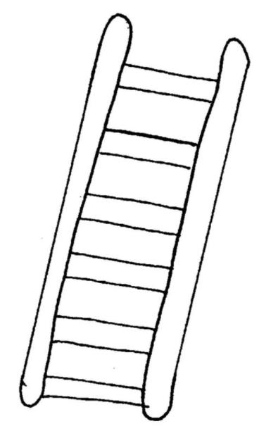 Free coloring pages of rope ladder | Ausmalen. Ausmalbild: Dibujar Fácil, dibujos de Una Escalera En Word, como dibujar Una Escalera En Word para colorear