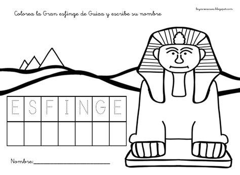 RECURSOS DE EDUCACIÓN INFANTIL: PROYECTO EGIPTO: Dibujar Fácil con este Paso a Paso, dibujos de Una Esfinge, como dibujar Una Esfinge paso a paso para colorear