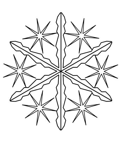 Dibujo para colorear - Estrella en forma de copos de nieve: Dibujar Fácil con este Paso a Paso, dibujos de Una Estrella De Nieve, como dibujar Una Estrella De Nieve para colorear e imprimir