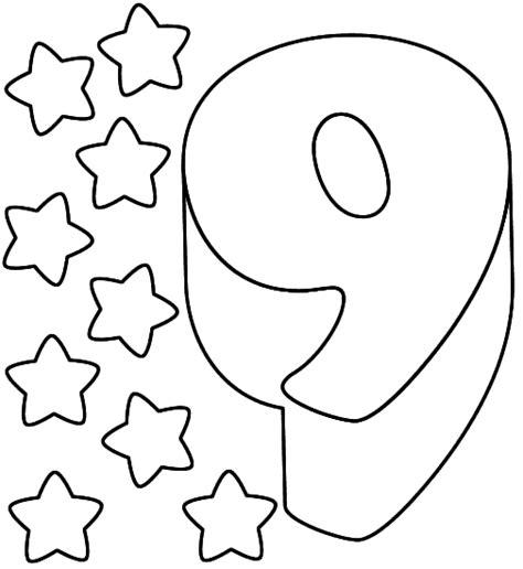 Numeros para colorear y recortar - Imagui: Dibujar y Colorear Fácil con este Paso a Paso, dibujos de Una Estrella De Nueve Puntos, como dibujar Una Estrella De Nueve Puntos para colorear